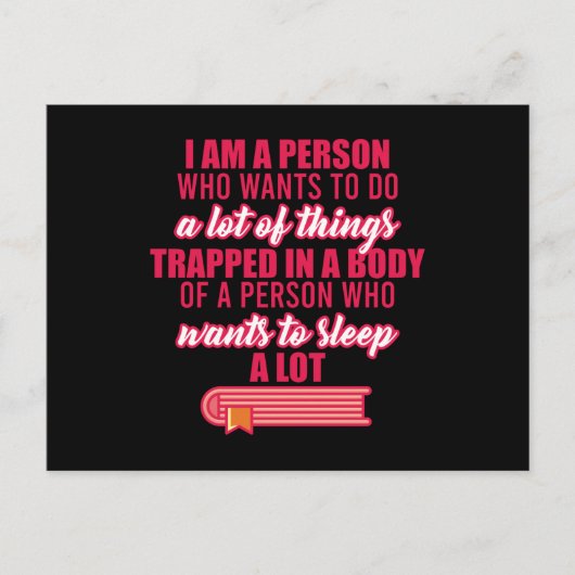 Funny Sprichwort Office Lazy Worker Procrasting Postkarte (Vorderseite)