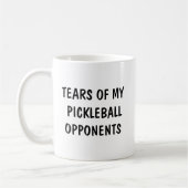 Funny Sprichwort Pickleball Gegner Moderne Typogra Kaffeetasse (Links)