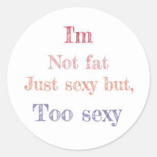 Funny Sprichwort Runder Aufkleber