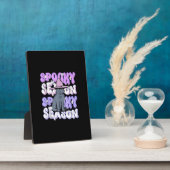 Funny Sprichwort Spooky Jahreszeit Halloween Cat L Fotoplatte (Seite)