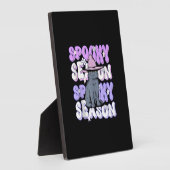 Funny Sprichwort Spooky Jahreszeit Halloween Cat L Fotoplatte (Seite)