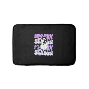 Funny Sprichwort Spooky Season Halloween Cat Ghost Badematte