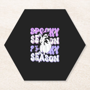 Funny Sprichwort Spooky Season Halloween Cat Ghost Untersetzer