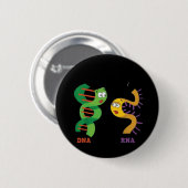 Funny Sprichwort Still Single DNA Immer RNA Button (Vorne & Hinten)