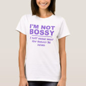 FUNNY SPRICHWORT ÜBER DEN BOSS T-Shirt (Vorderseite)