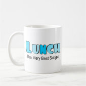 Funny Sprichwort über Mittag Kaffeetasse (Links)