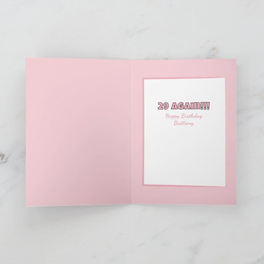 Funny Sprichwort Weiblicher Cartoon Sassy 40. Gebu Karte (Innenseite)