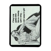 Funny Sprichwort Wenn in My Pajamas zu sein falsch Magnet (Vertikal)