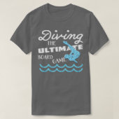 Funny Springboard Divers Divers Diving Board Game T-Shirt (Design vorne)
