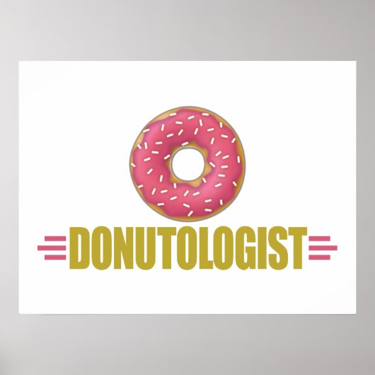 Funny Sprinkle Donut Lover Poster (Vorne)