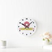 Funny Sprinkle Donut Lover Runde Wanduhr (Zuhause)