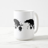 Funny Spritzer Kackend Hund Kaffeetasse (VorderseiteRechts)