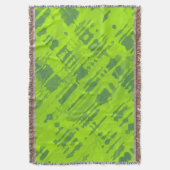 Funny Spritzer Pattern grün + Ihre Idee Decke (Vorderseite Vertikal)