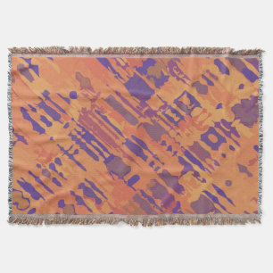 Funny Spritzer Pattern pastellfarben Violett + Ihr Decke