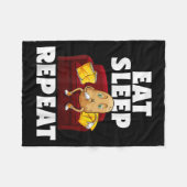 Funny Spud Life Potato Lover Vegetarische Coole We Fleecedecke (Vorderseite (Horizontal))