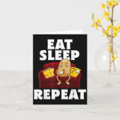 Funny Spud Life Potato Lover Vegetarische Coole We Karte (Gelbe Blume)