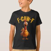 Funny Spuk Chicken F-caw-f T-Shirt (Vorderseite)
