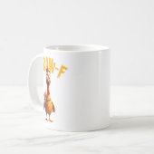 Funny Spuk Chicken F-caw-f T-Shirt Kaffeetasse (Vorderseite Links)