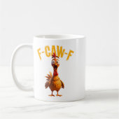 Funny Spuk Chicken F-caw-f T-Shirt Kaffeetasse (Links)