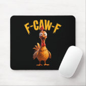 Funny Spuk Chicken F-caw-f T-Shirt Mousepad (Mit Mouse)
