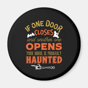Funny Spuk House Inspiration Halloween Magnet