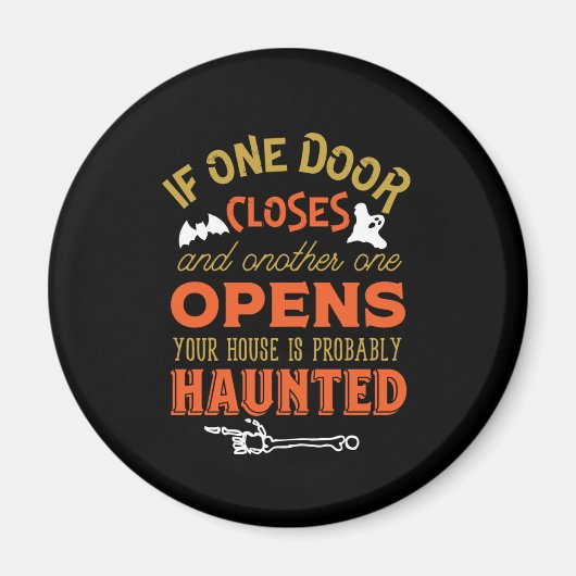 Funny Spuk House Inspiration Halloween Magnet (Vorne)