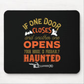 Funny Spuk House Inspiration Halloween Mousepad (Vorne)