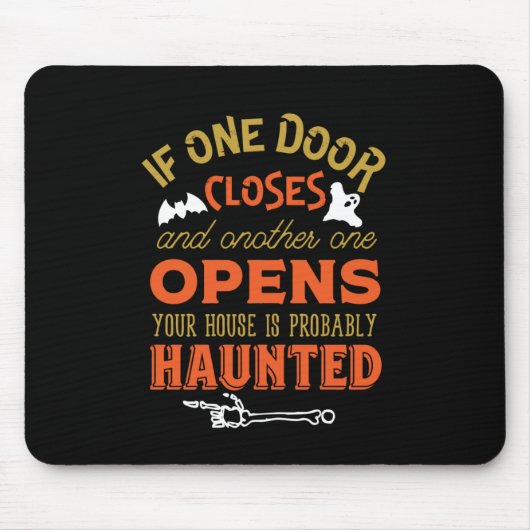 Funny Spuk House Inspiration Halloween Mousepad (Vorne)