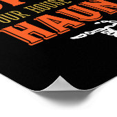 Funny Spuk House Inspiration Halloween Poster (Ecke)