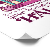 Funny Spuk House Quote Horror Film Halloween Poster (Ecke)