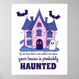 Funny Spuk House Quote Horror Film Halloween Poster