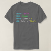 Funny SQL-Design für SQL-Programmierer DBA und DB- T-Shirt (Design vorne)