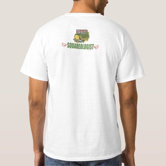 Funny Square Foods Gartenanlage T-Shirt (Rückseite)