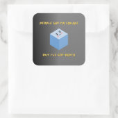 Funny Square Math Pun Stickers (Tasche)