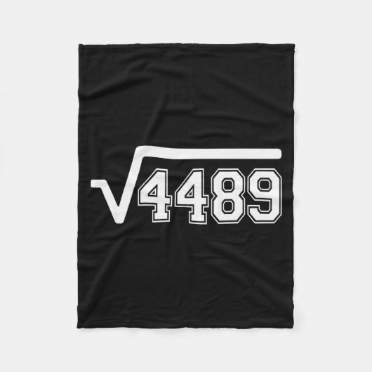 Funny Square Root 4489 67 Funny Meme Saying 6 7 Ma Fleecedecke (Vorderseite)