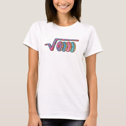 Funny Square Root 4489 Funny 67 Math donuts Mem T-Shirt (Vorderseite)