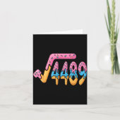 Funny Square Root 4489 Funny 67 Math Ice Cream Mem Karte (Vorderseite)