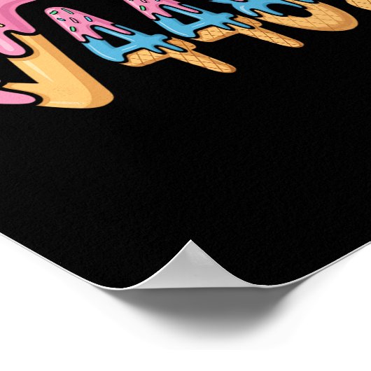 Funny Square Root 4489 Funny 67 Math Ice Cream Mem Poster (Ecke)