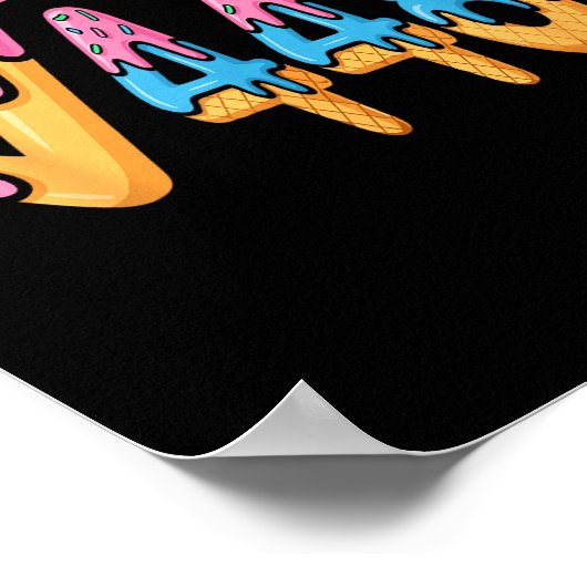 Funny Square Root 4489 Funny 67 Math Ice Cream Mem Poster (Ecke)