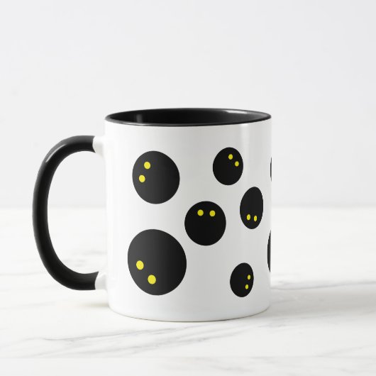 Funny Squash Ball drucken Kaffeegenuss Tasse Gesch (Links)