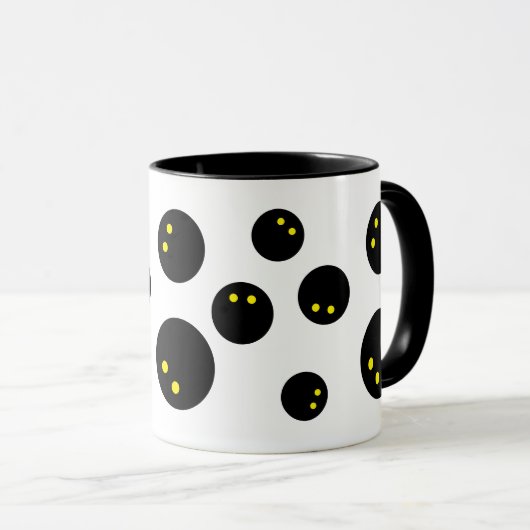 Funny Squash Ball drucken Kaffeegenuss Tasse Gesch (VorderseiteRechts)