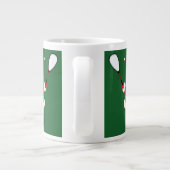 Funny Squash Player Weihnachten Jumbo-Tasse (Rückseite)