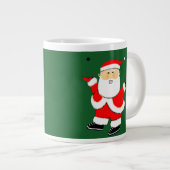 Funny Squash Player Weihnachten Jumbo-Tasse (Vorderseite Rechts)