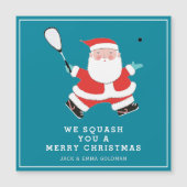 Funny Squash Sports Holiday Geschenkkarten Magnetkarte (Vorderseite)