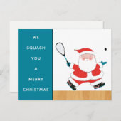 Funny Squash Weihnachtskarten Feiertagspostkarte (Vorne/Hinten)