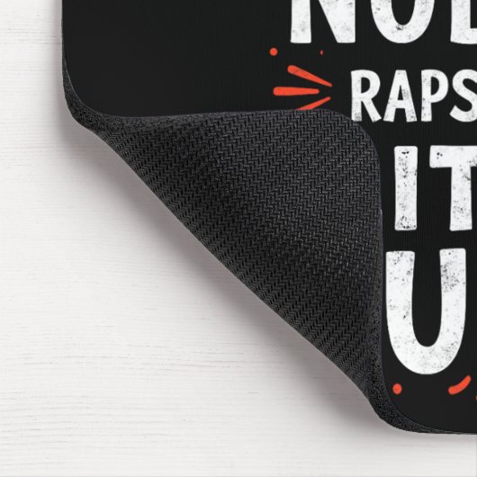 Funny Squat, weil niemand über kleine Hintern Rap Mousepad (Ecke)