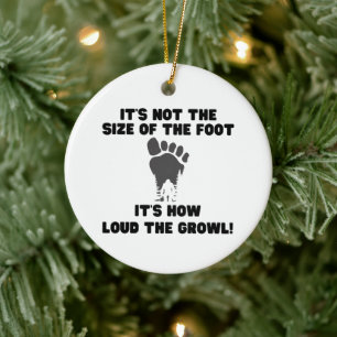 Funny Squatchy Bigfoot Ornament