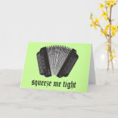 Funny Squeeze Me Tight Accordion Gift Karte (Gelbe Blume)