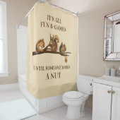 Funny Squirrel All Fun & Games Bis Duschvorhang (Beispiel)