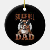 Funny Squirrel Animal Eichhörnchen Vater Keramik Ornament (Hinten)